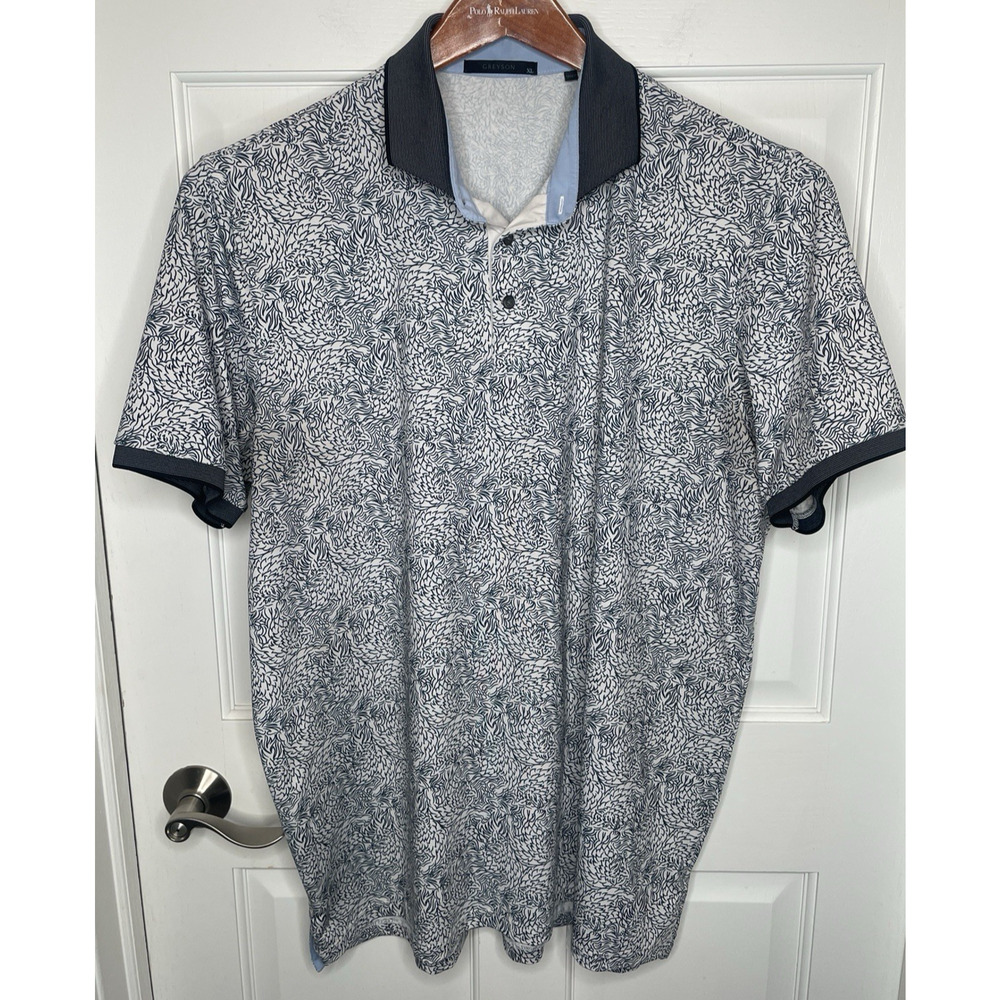 Greyson Men’s Performance Golf Polo Shirt Sz XL Den of Thieves Stretch Active